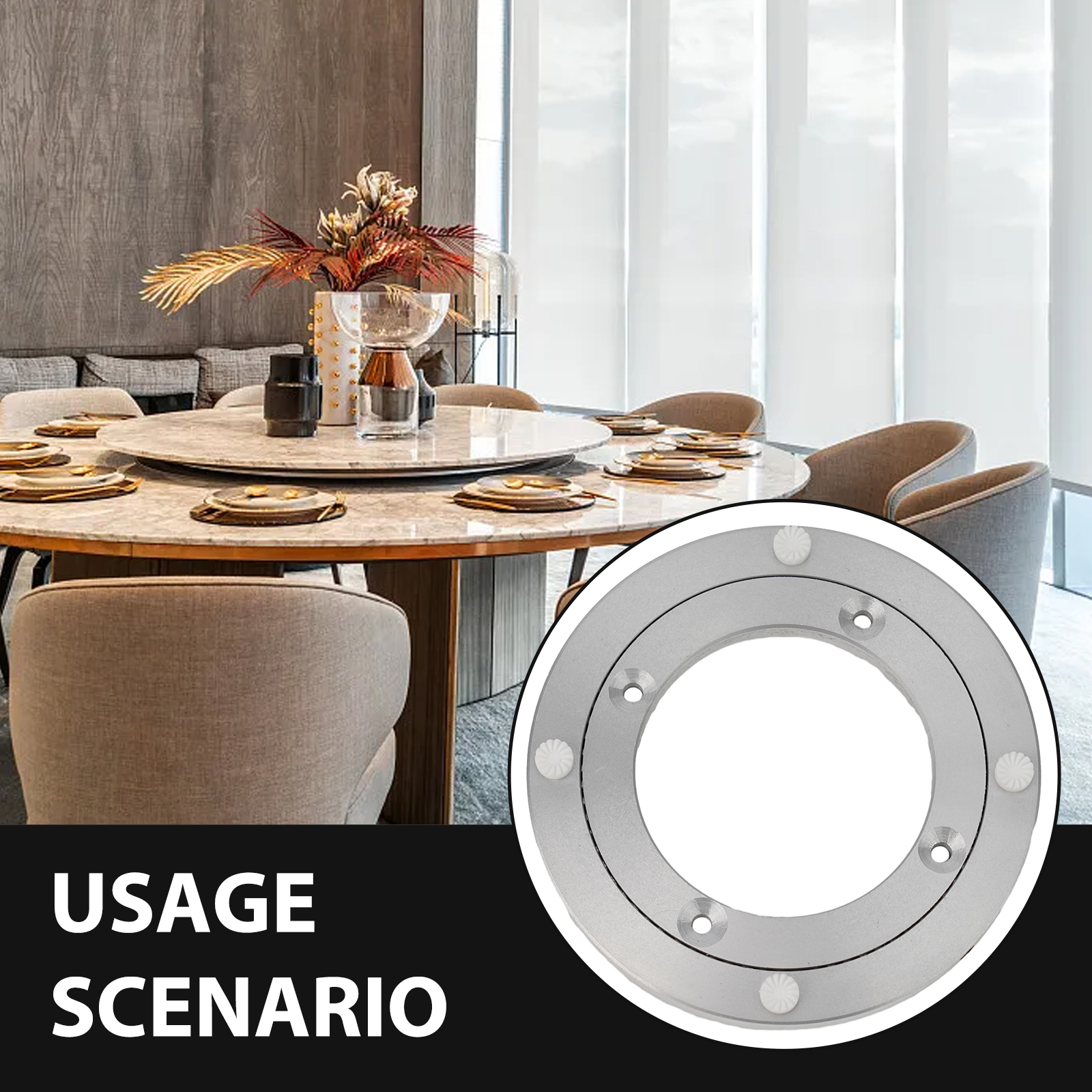 Changing Table Topper - 12-39cm Rotating Bearing Turntable Stand Display