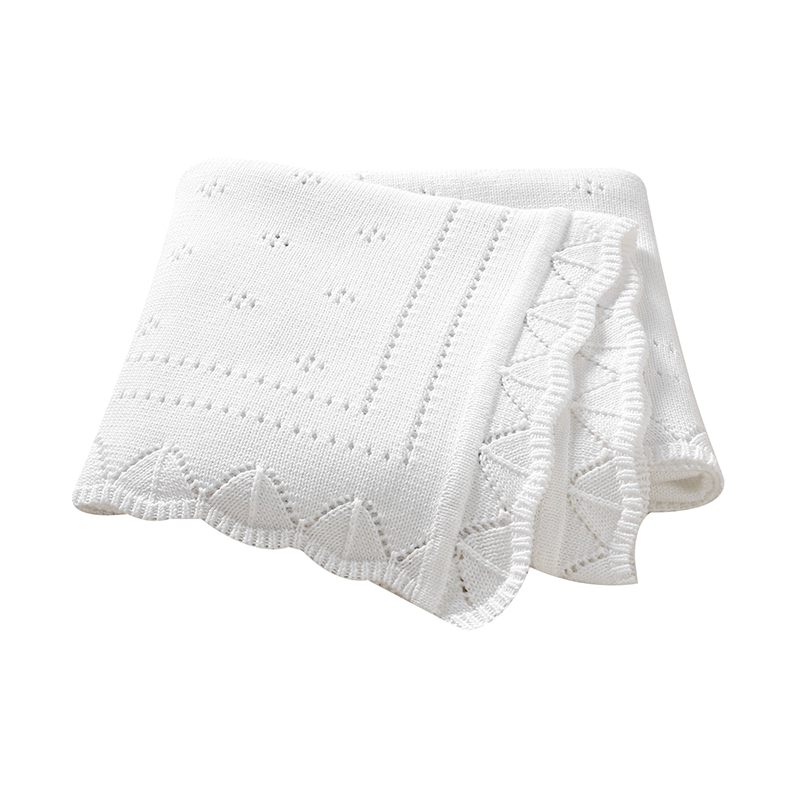 Baby Boy Nursery Quilt - 100*80cm Baby Blankets Cotton Knitted Newborn