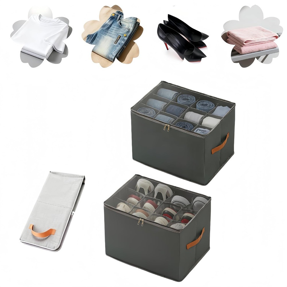 Storage Basket Fabric - Shoe Storage Box Organizer 600D Oxford
