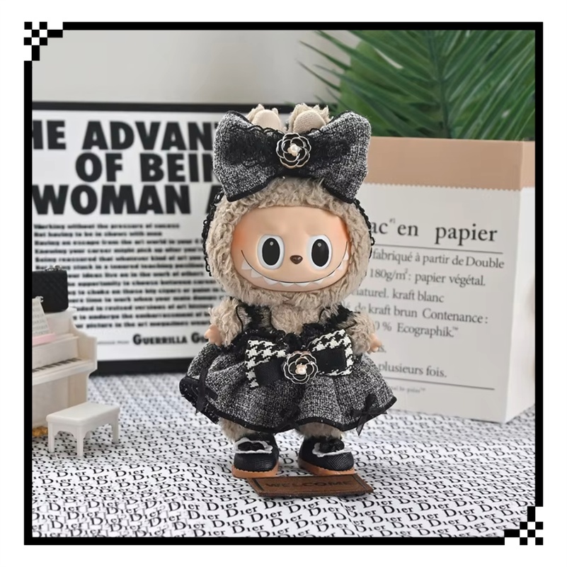 Storage Basket Fabric - Only Doll Clothes 17cm Labubu Baby