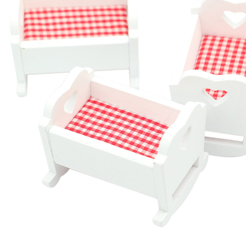 Baby Nursery Games - 1PC 1:12 Dollhouse Miniature Bed Nursery