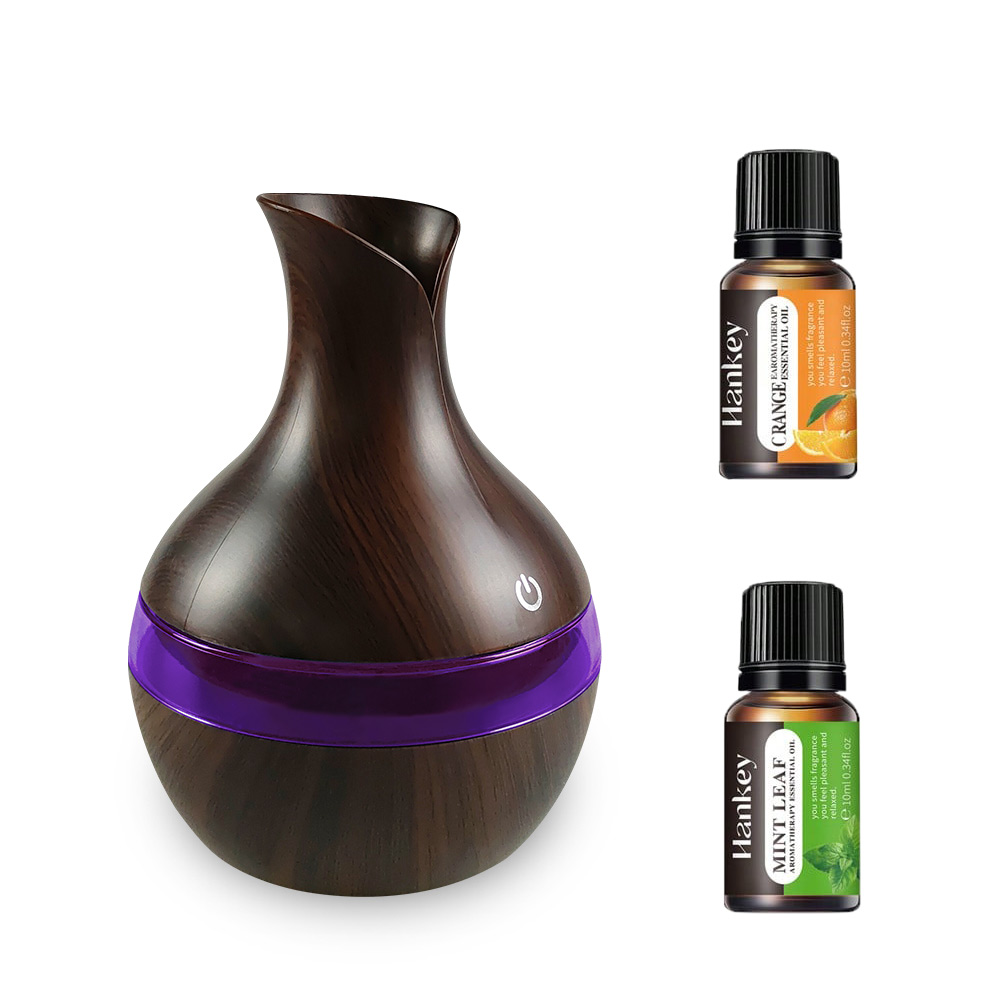 Humidifier Nursery Quiet - Diffuser For Home 300ml Wooden Humidifier