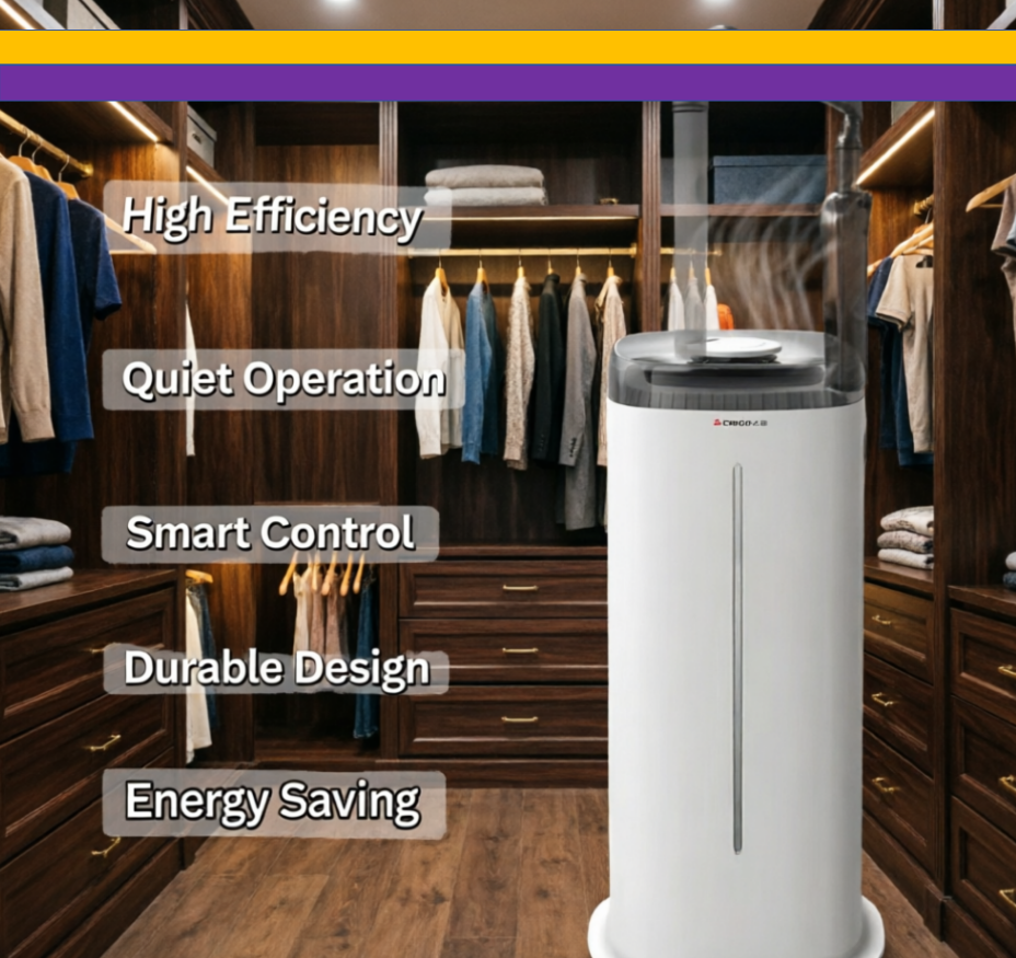 Baby Nursery Air Purifier - 220V Chigo Floor Humidifier, Smart Silent