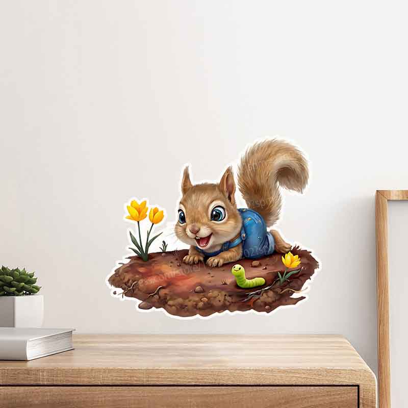 Woodland Baby in Garden Mural  - đánh giá và giá Baby Nursery Mural Wallpaper