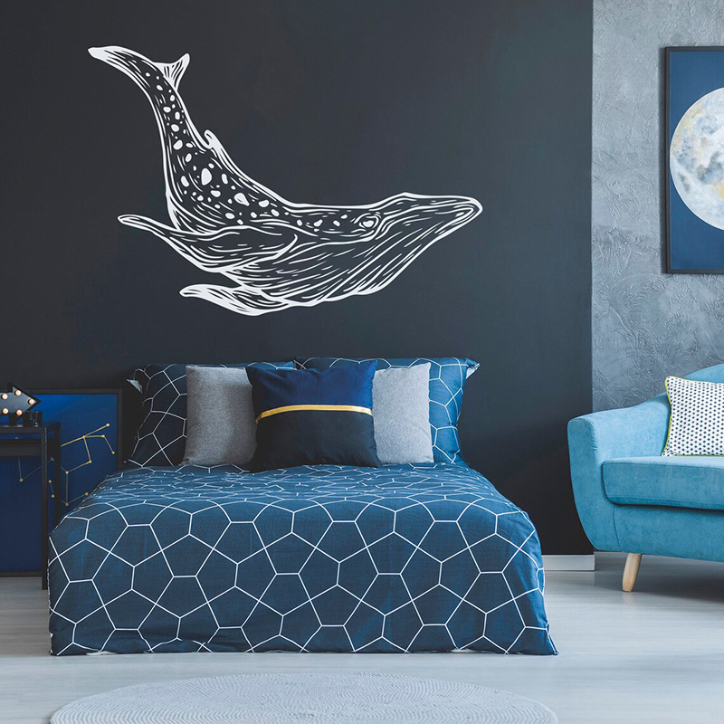 Whale Wall Decals Nautical Hom - đánh giá và giá Baby Nursery Mural Wallpaper