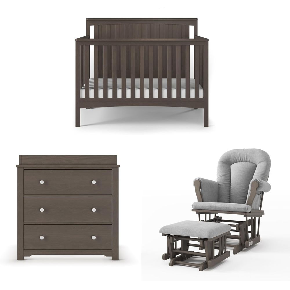 Scout 3-Piece Nursery Set, Inc - đánh giá và giá Changing Table Topper