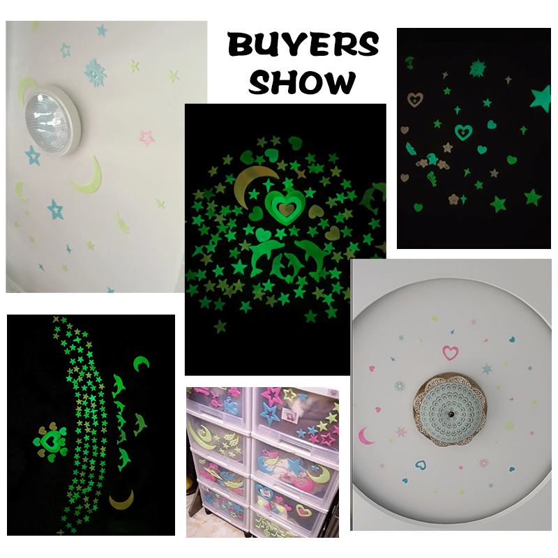 Luminous Wall Stickers Glow In - đánh giá và giá Baby Nursery Ceiling Light