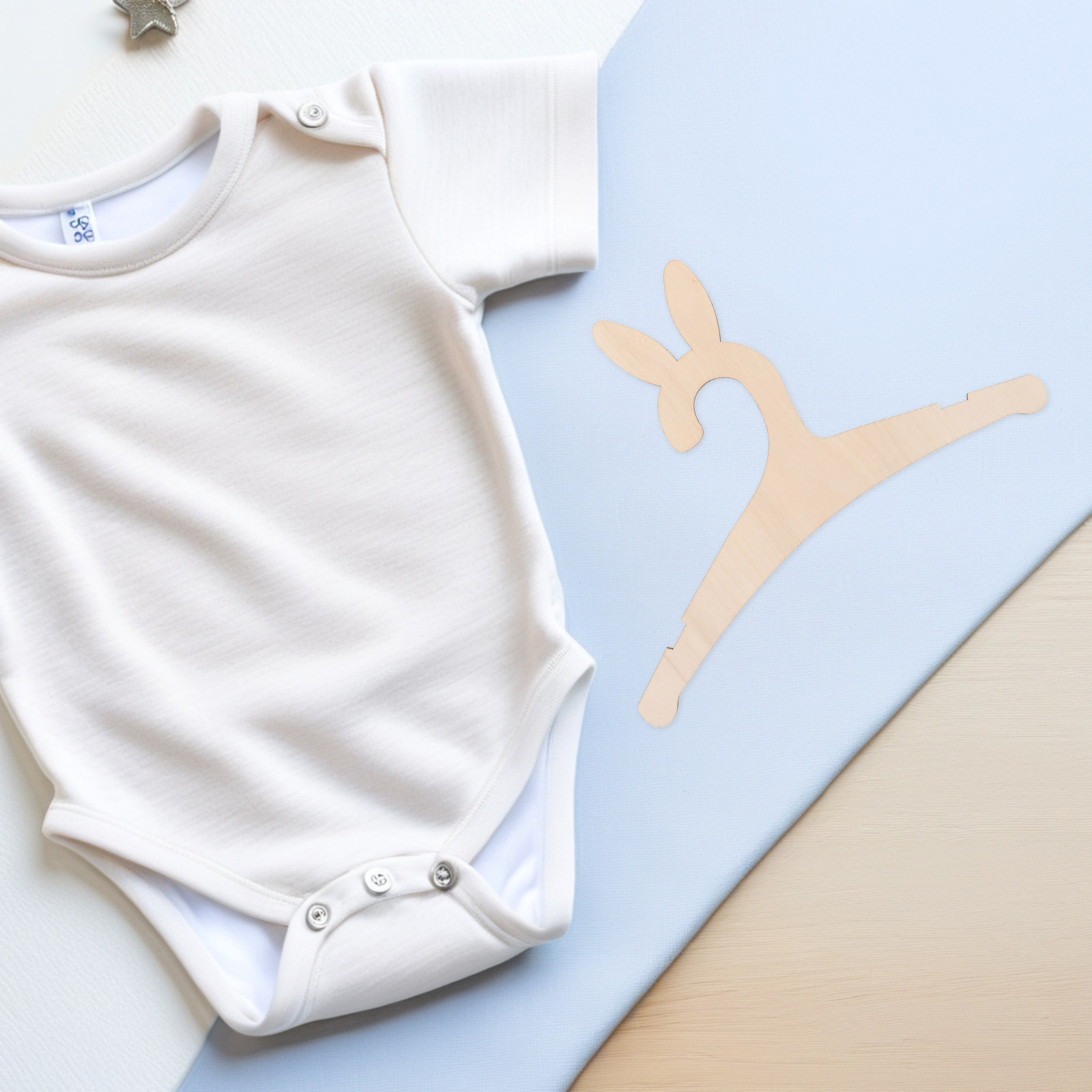 5Pcs Wooden Infant Hangers DIY - đánh giá và giá Baby Nursery Closet