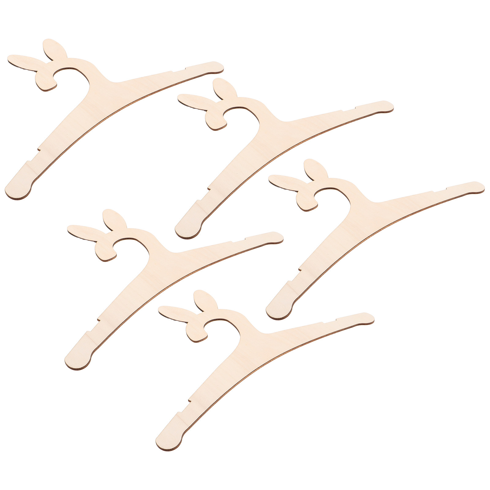 5Pcs Wooden Infant Hangers DIY - đánh giá và giá Baby Nursery Closet