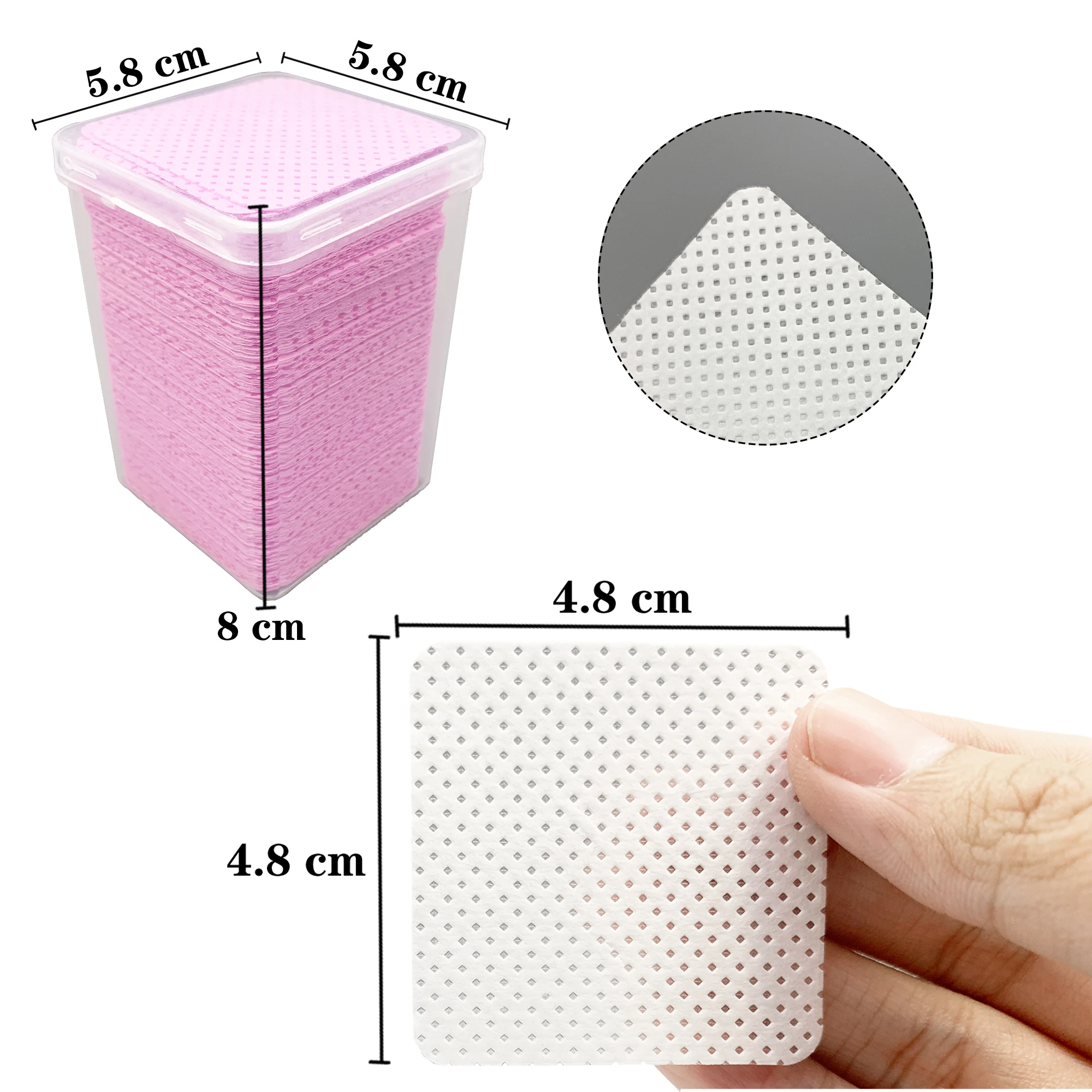 200Pcs/Box Lint Free Nail Wipe - đánh giá và giá Storage Basket Fabric