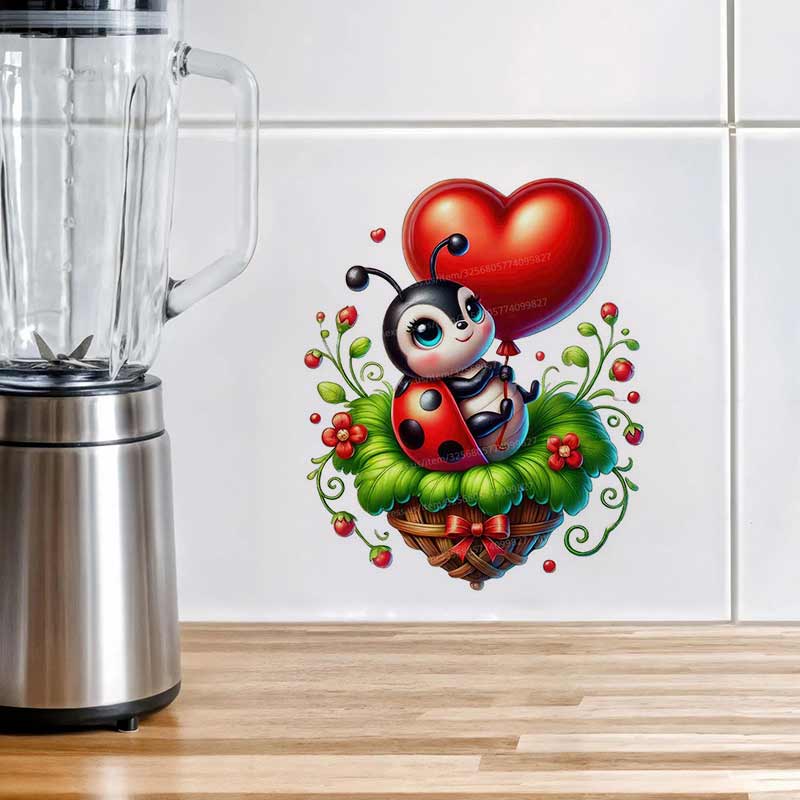 Cute Ladybug Wall Sticker Baby - đánh giá và giá Baby Nursery Mural Wallpaper