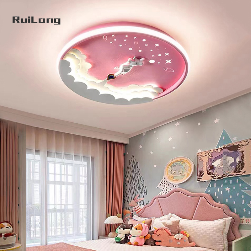 Cartoon Led Unicorn Ceiling La - đánh giá và giá Baby Nursery Ceiling Light