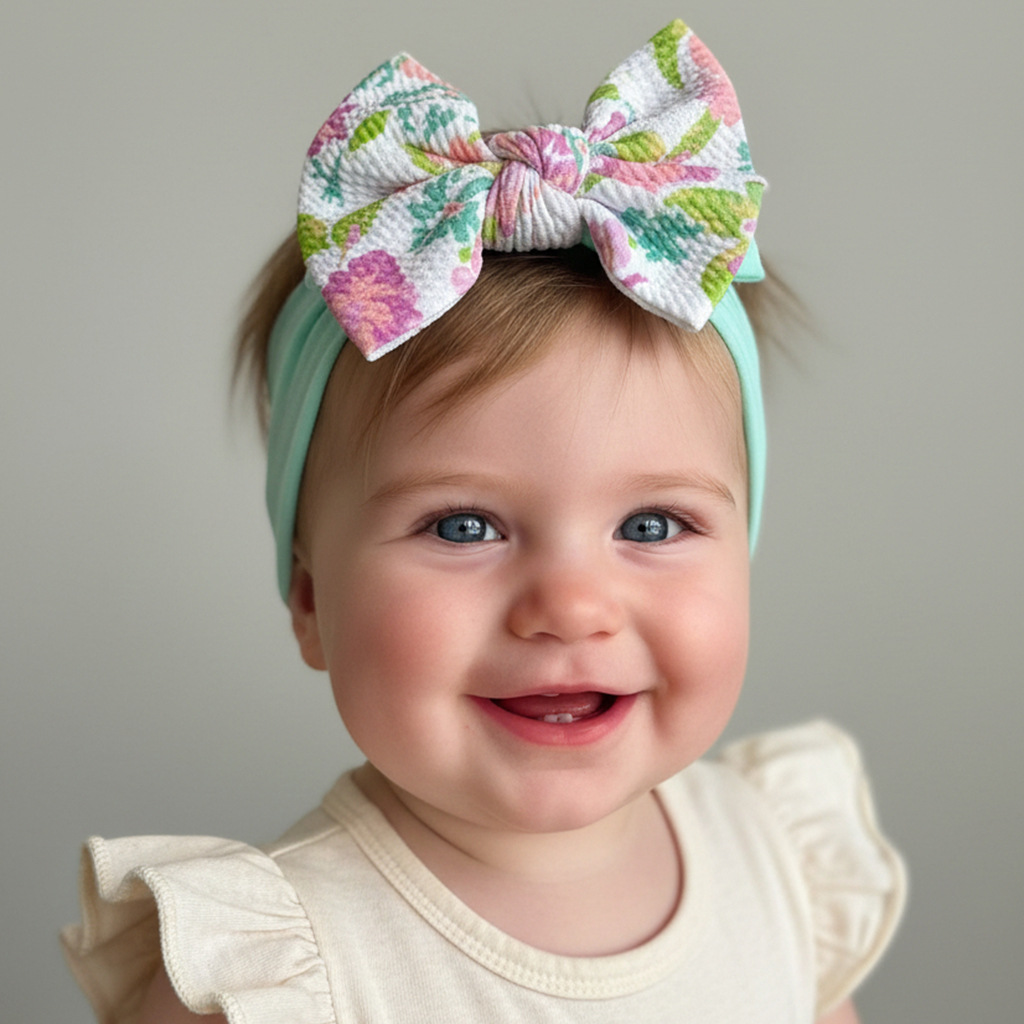 Children's Printed Large Bow N - đánh giá và giá Baby Wrap Stretchy
