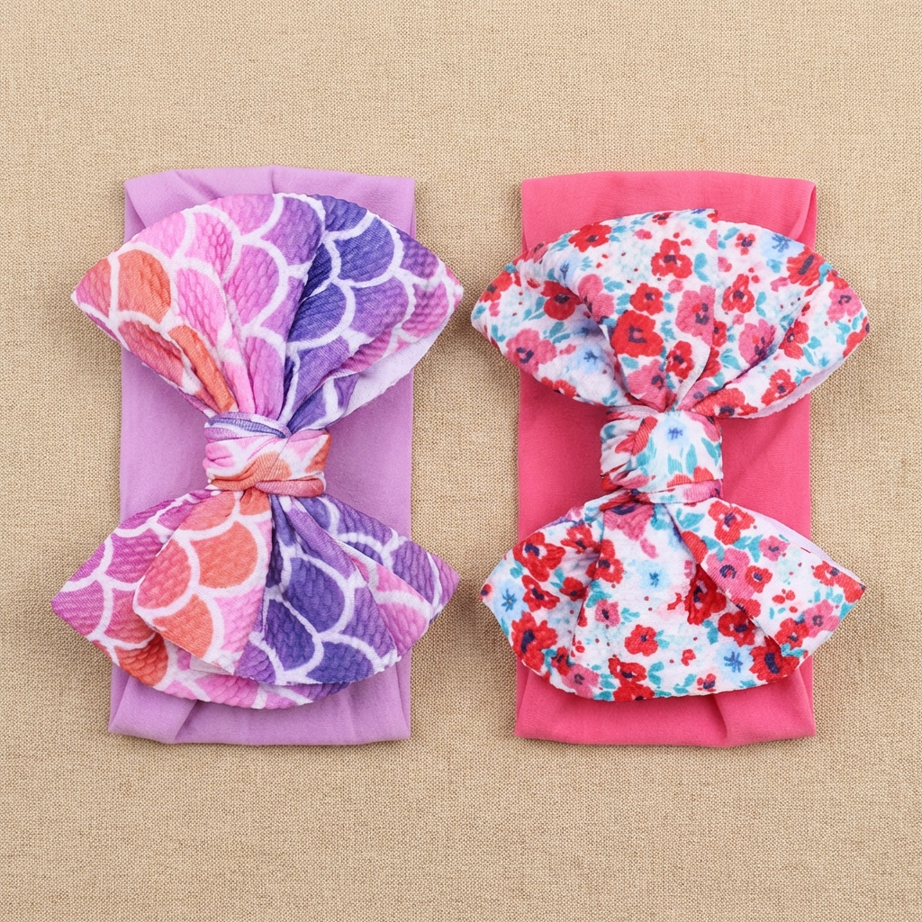 Children's Printed Large Bow N - đánh giá và giá Baby Wrap Stretchy