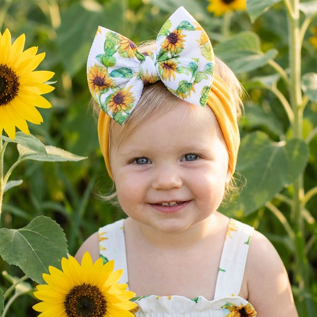 Children's Printed Large Bow N - đánh giá và giá Baby Wrap Stretchy