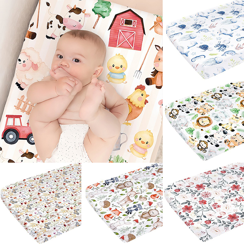 Diaper Changing Pad Cover Prin - đánh giá và giá Changing Table Topper