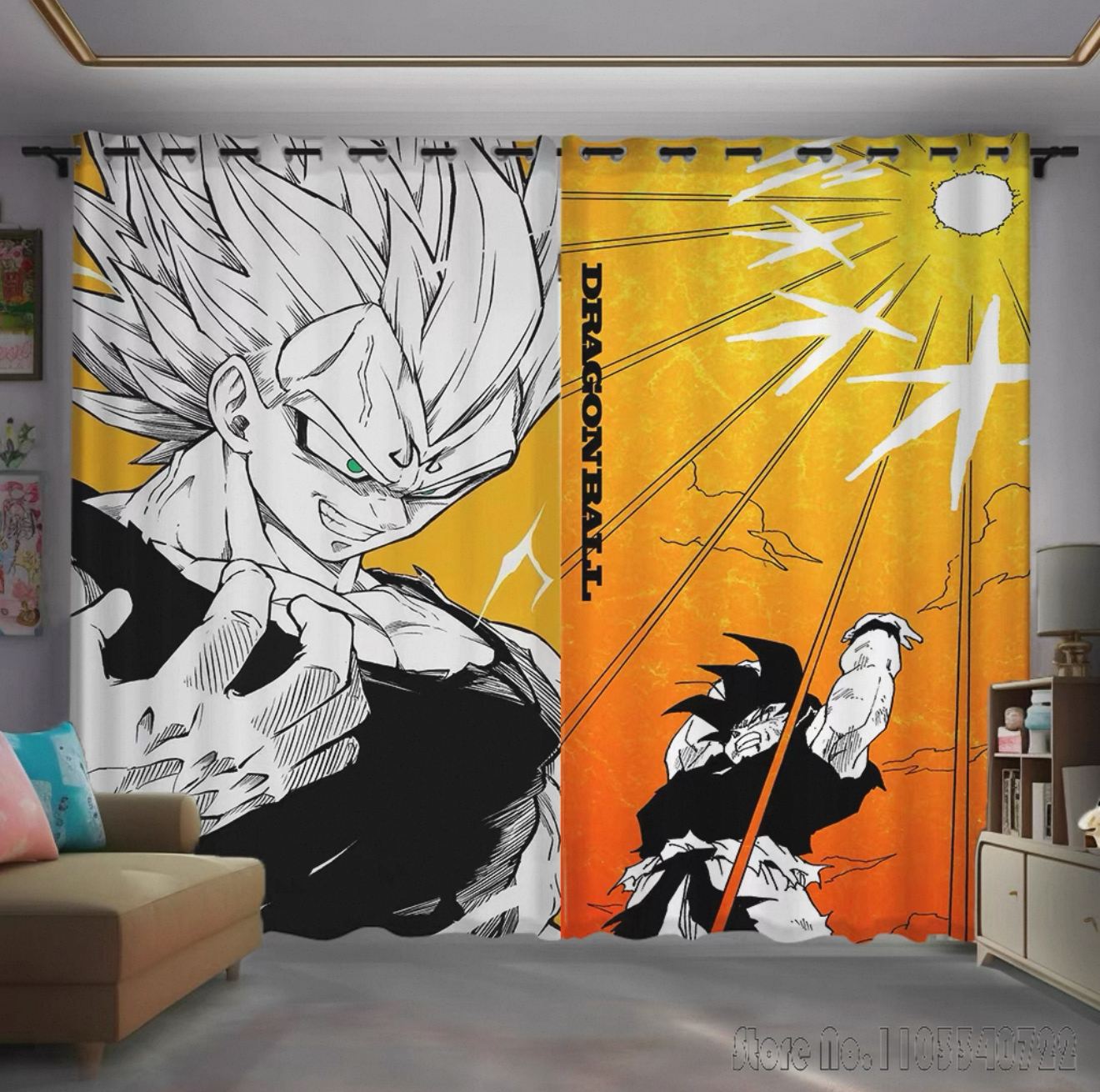 Hot Child Anime Dragon Ball Wu - đánh giá và giá Baby Nursery Blackout Curtains