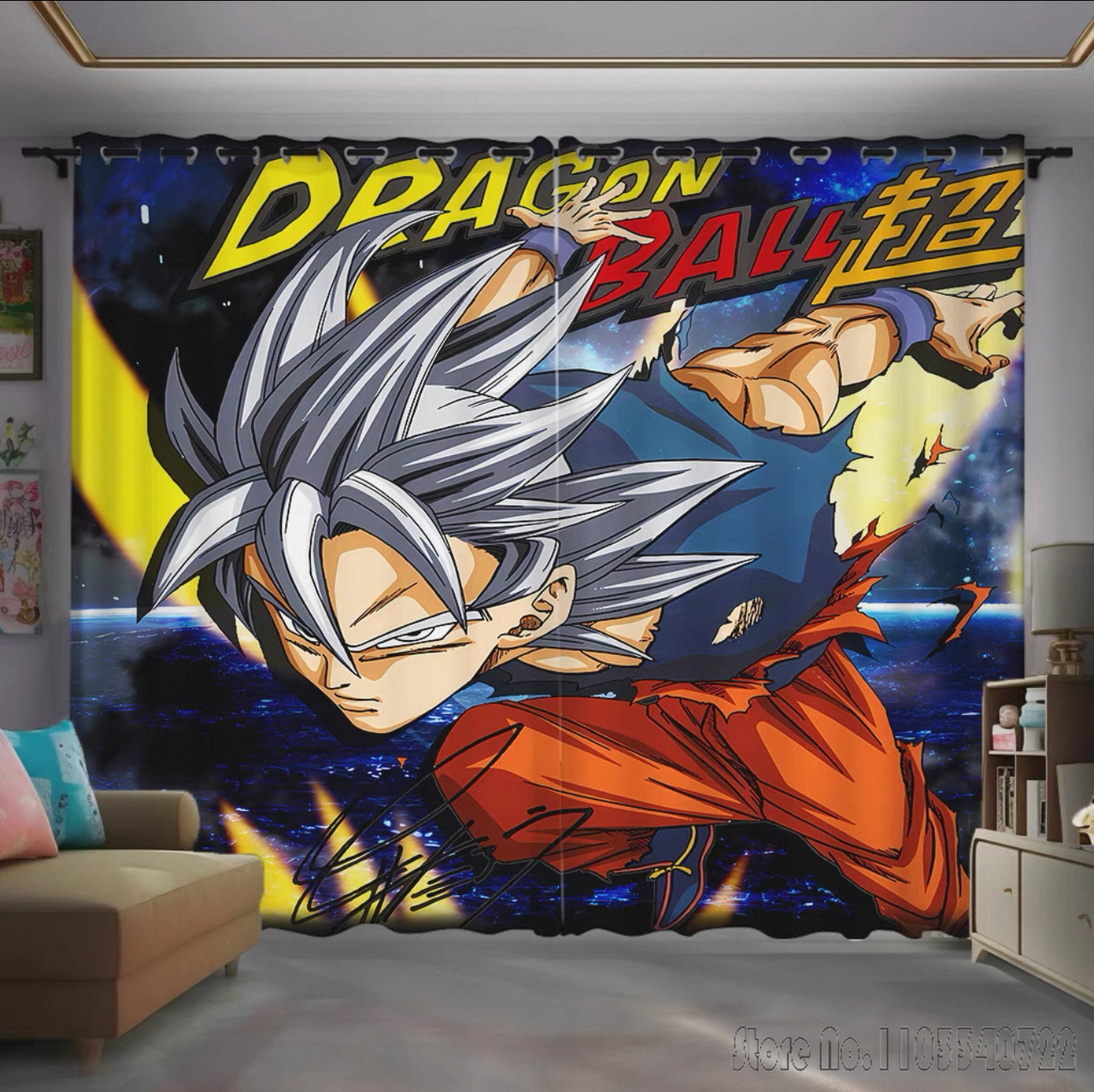 Hot Child Anime Dragon Ball Wu - đánh giá và giá Baby Nursery Blackout Curtains