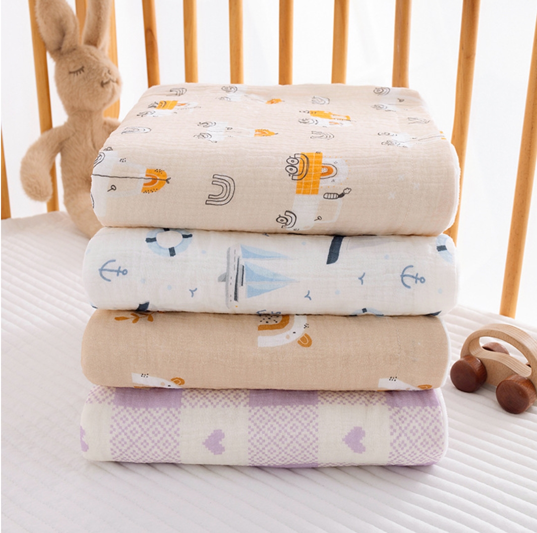 Muslin Baby Swaddle Blanket Fo - đánh giá và giá Baby Boy Nursery Quilt