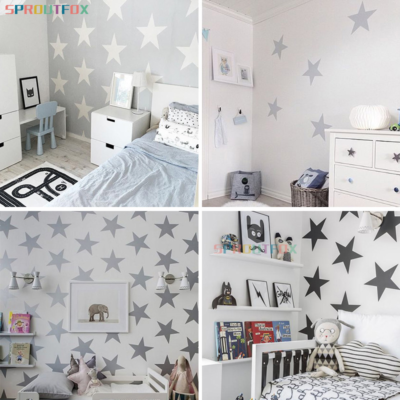 DIY Big Stars Vinyl Sticker Be - đánh giá và giá Baby Nursery Mural Wallpaper