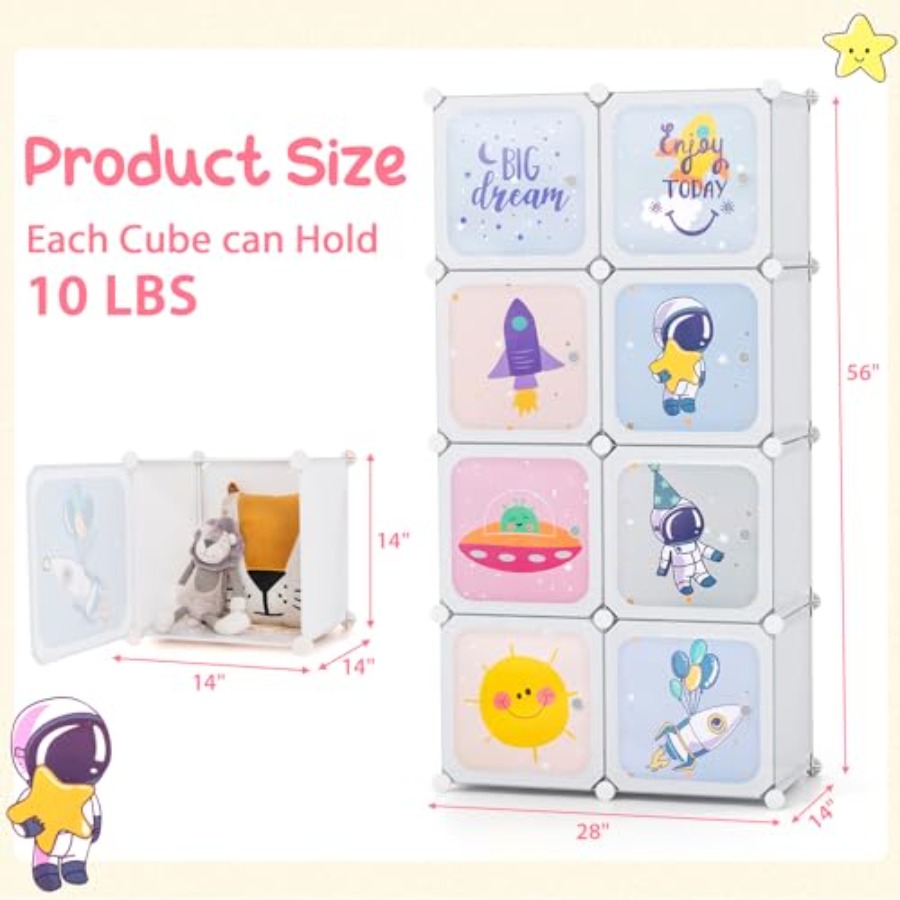 Wardrobe Kid Closet Portable B - đánh giá và giá Baby Nursery Closet