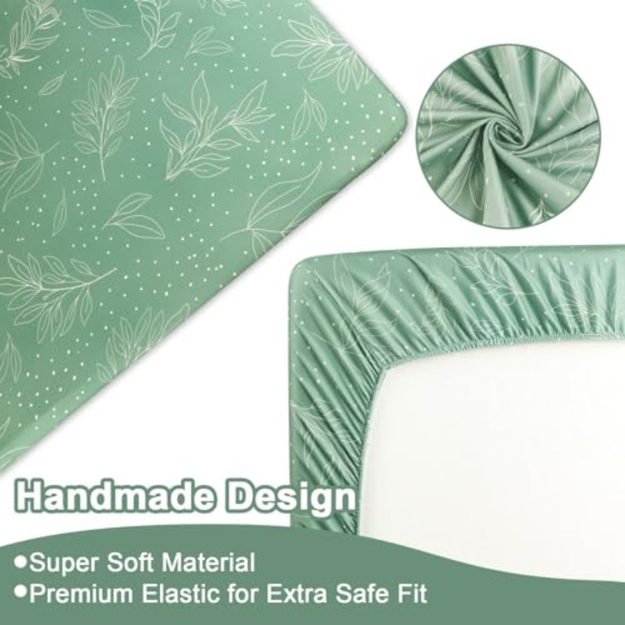 Green Crib Bedding Set 4-Piece - đánh giá và giá Baby Boy Nursery Quilt