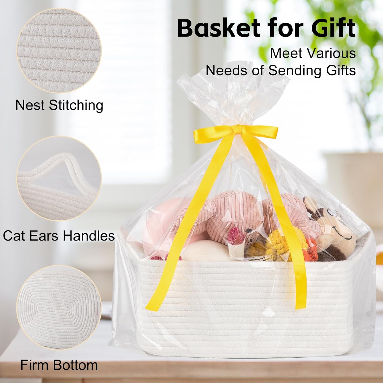 Woven Storage Basket with Hand - đánh giá và giá Baby Nursery Handles