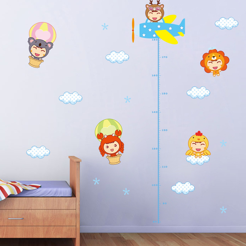Cartoon Children Height Wall S - đánh giá và giá Baby Nursery Mural Wallpaper