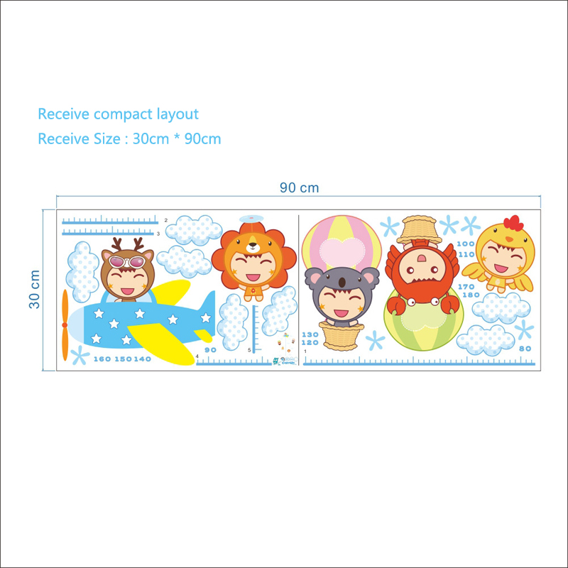Cartoon Children Height Wall S - đánh giá và giá Baby Nursery Mural Wallpaper