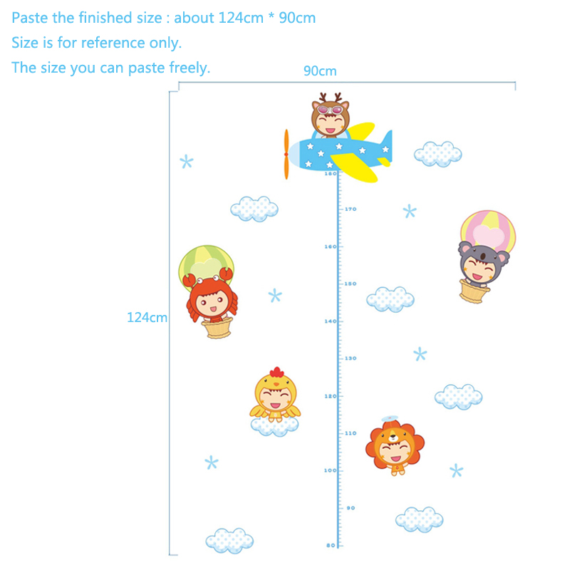 Cartoon Children Height Wall S - đánh giá và giá Baby Nursery Mural Wallpaper