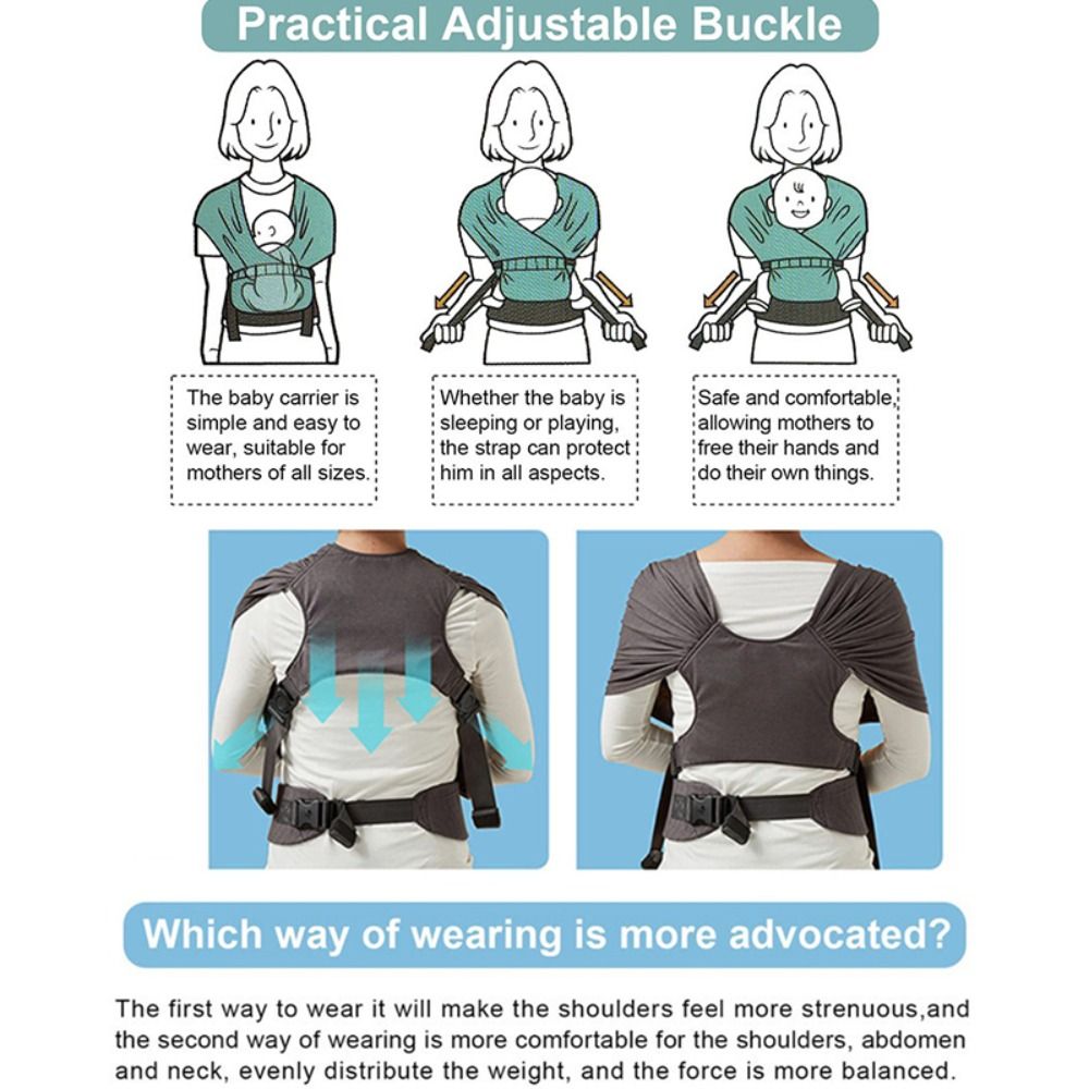 Portable Ergonomic Newborn Bab - đánh giá và giá Baby Wrap Stretchy