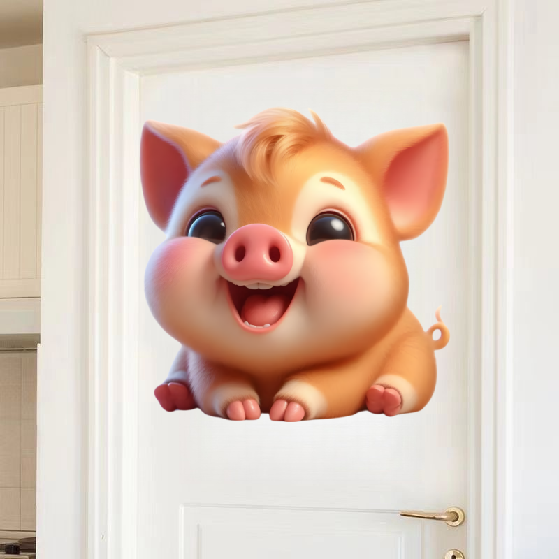 Cute piggy Wall Sticker Baby K - đánh giá và giá Baby Nursery Mural Wallpaper