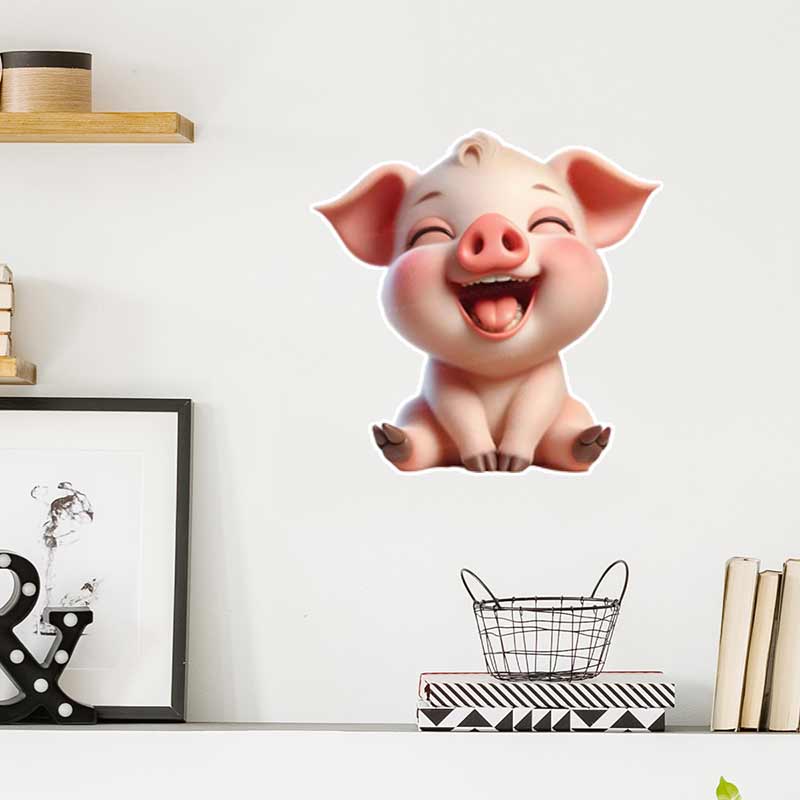 Cute piggy Wall Sticker Baby K - đánh giá và giá Baby Nursery Mural Wallpaper