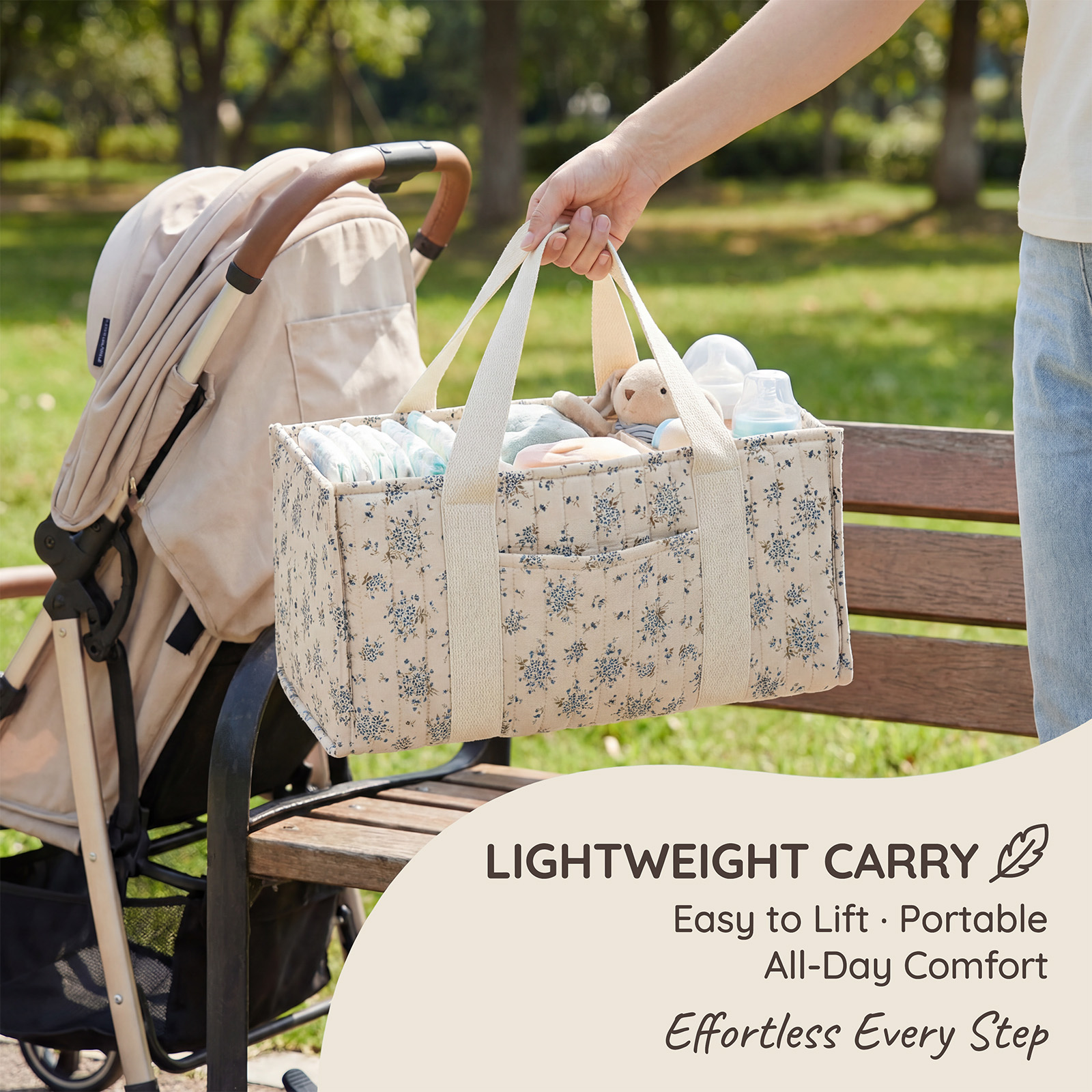 Foldable Diaper Caddy Organize - đánh giá và giá Baby Nursery Handles