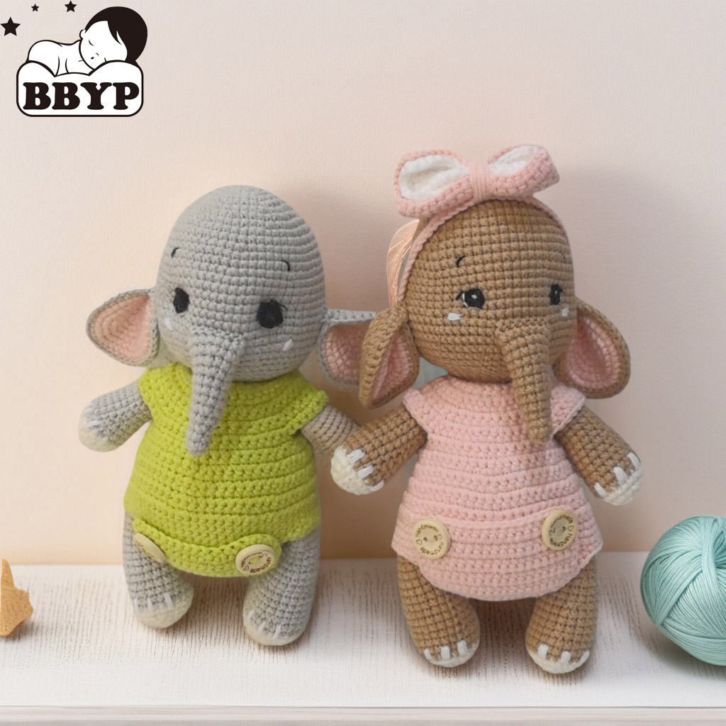 Handmade Crochet Elephant Coup - đánh giá và giá Baby Nursery Games