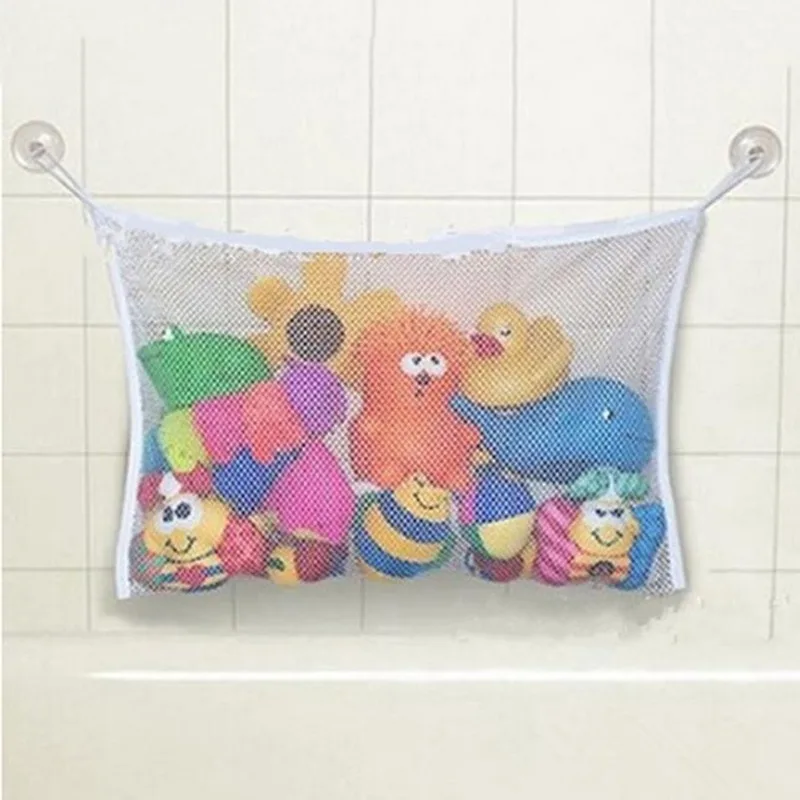 Baby Bathroom Mesh Bath Bag Ki - đánh giá và giá Storage Basket Fabric