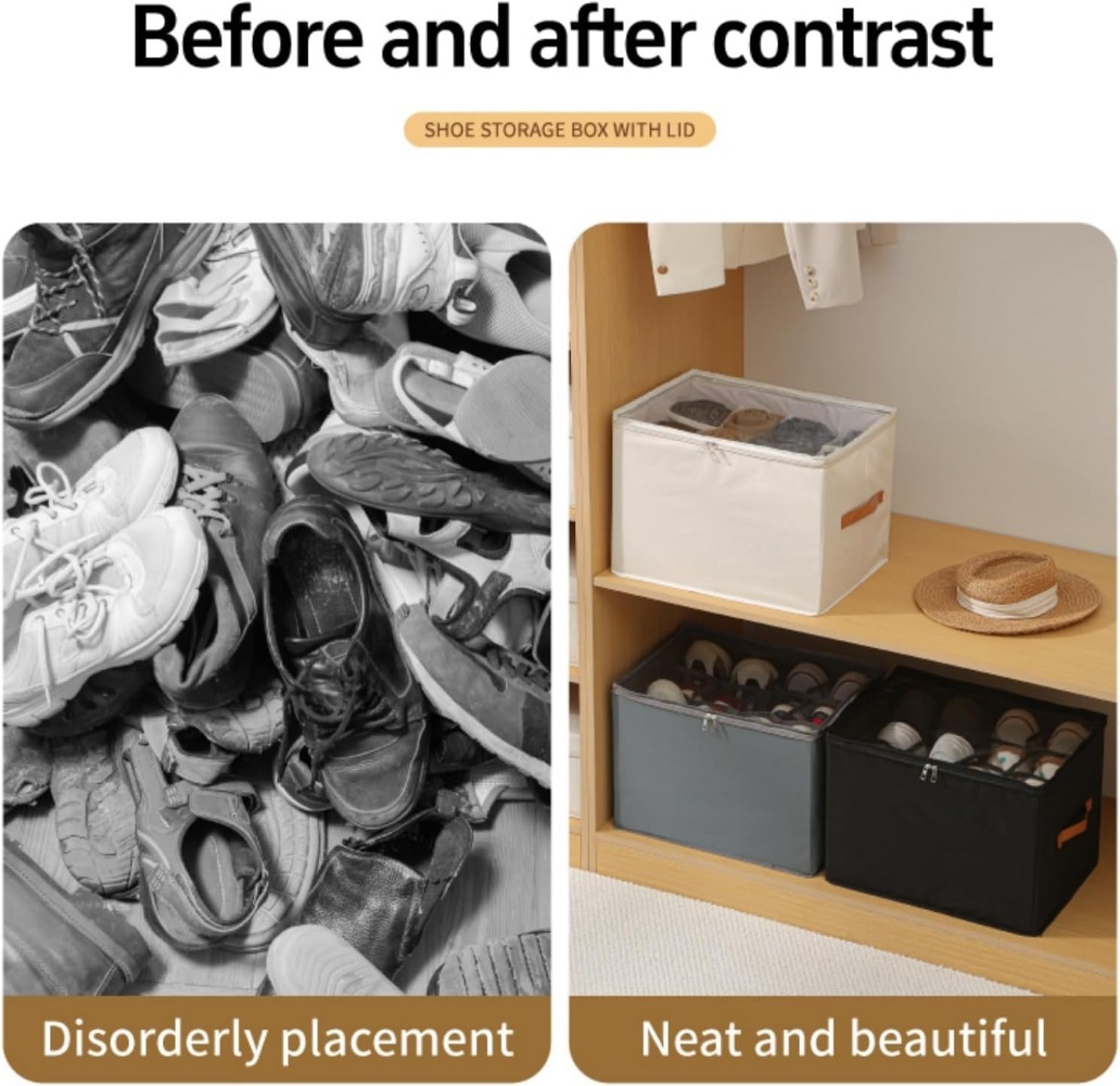 Shoe Storage Box Organizer 600 - đánh giá và giá Storage Basket Fabric
