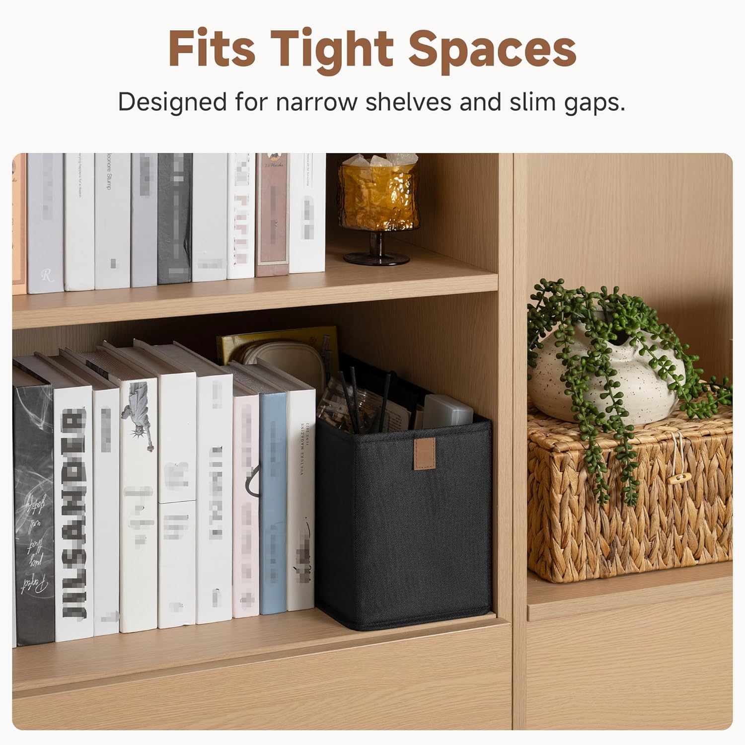 Narrow Storage Basket, 4-Pack  - đánh giá và giá Storage Basket Fabric