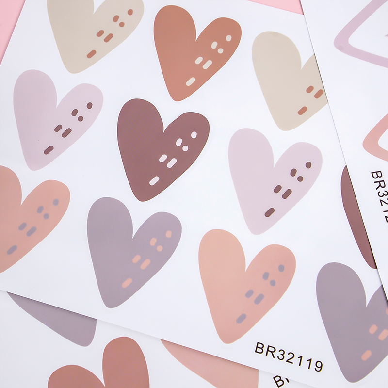 2pcs Lovely Hearts Ins Wall St - đánh giá và giá Baby Nursery Mural Wallpaper
