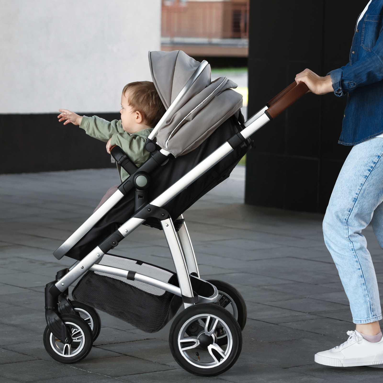 Baby Stroller Storage Basket O - đánh giá và giá Storage Basket Fabric