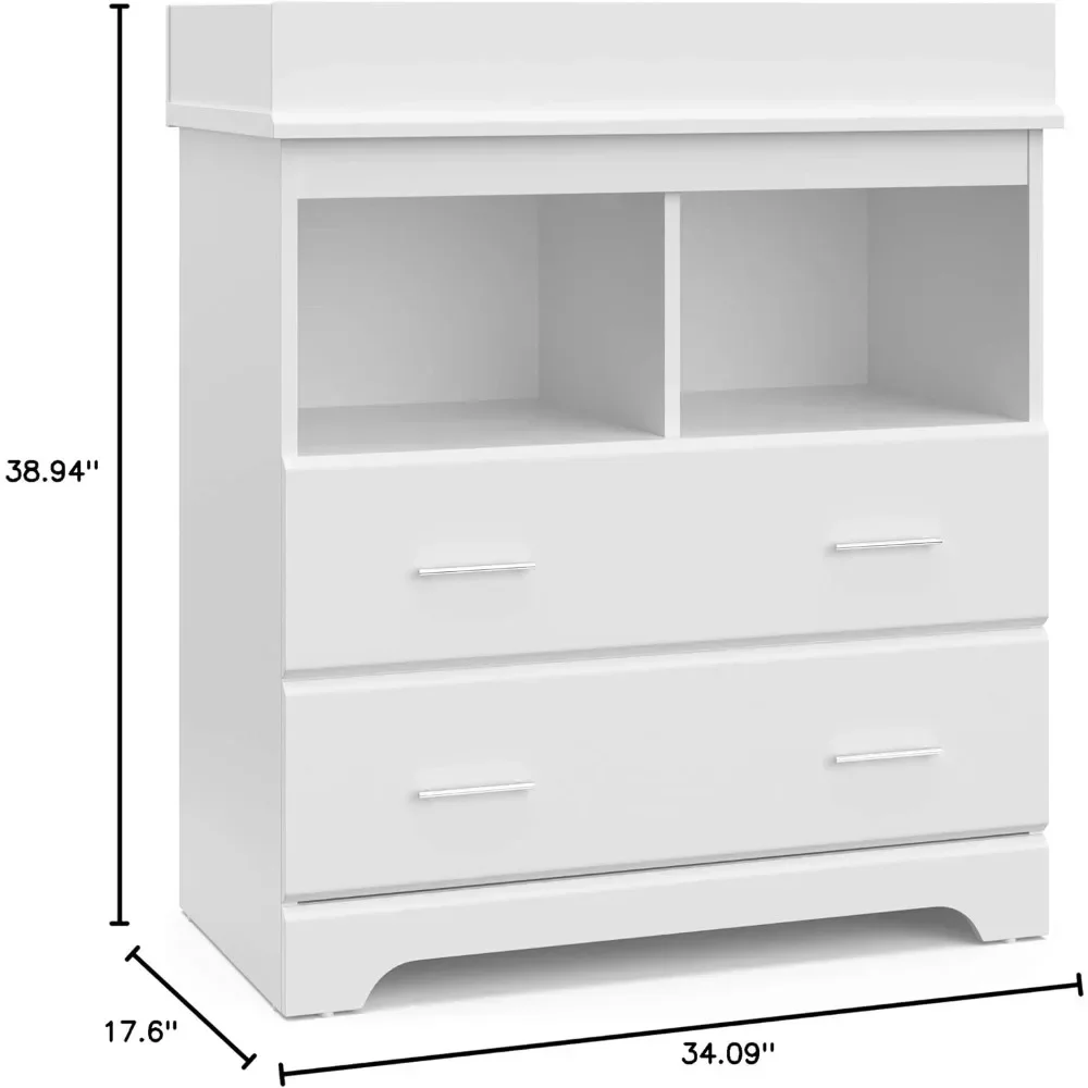 2 Drawer Changing Table Dresse - đánh giá và giá Changing Table Topper
