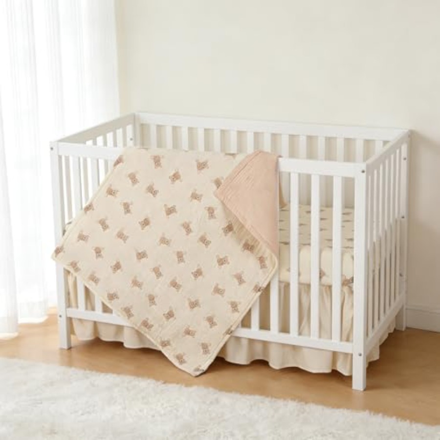 Organic Cotton Muslin Baby Cri - đánh giá và giá Baby Boy Nursery Quilt