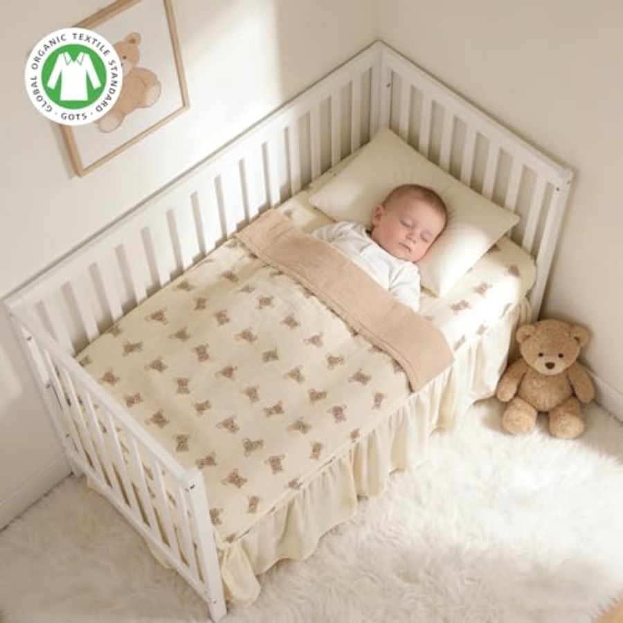 Organic Cotton Muslin Baby Cri - đánh giá và giá Baby Boy Nursery Quilt