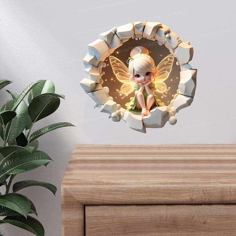 Fairy Butterfly Wall Sticker B - đánh giá và giá Baby Nursery Mural Wallpaper
