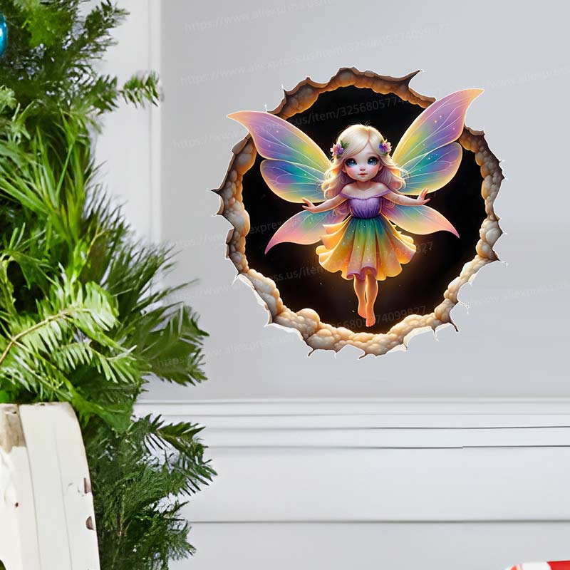Fairy Butterfly Wall Sticker B - đánh giá và giá Baby Nursery Mural Wallpaper