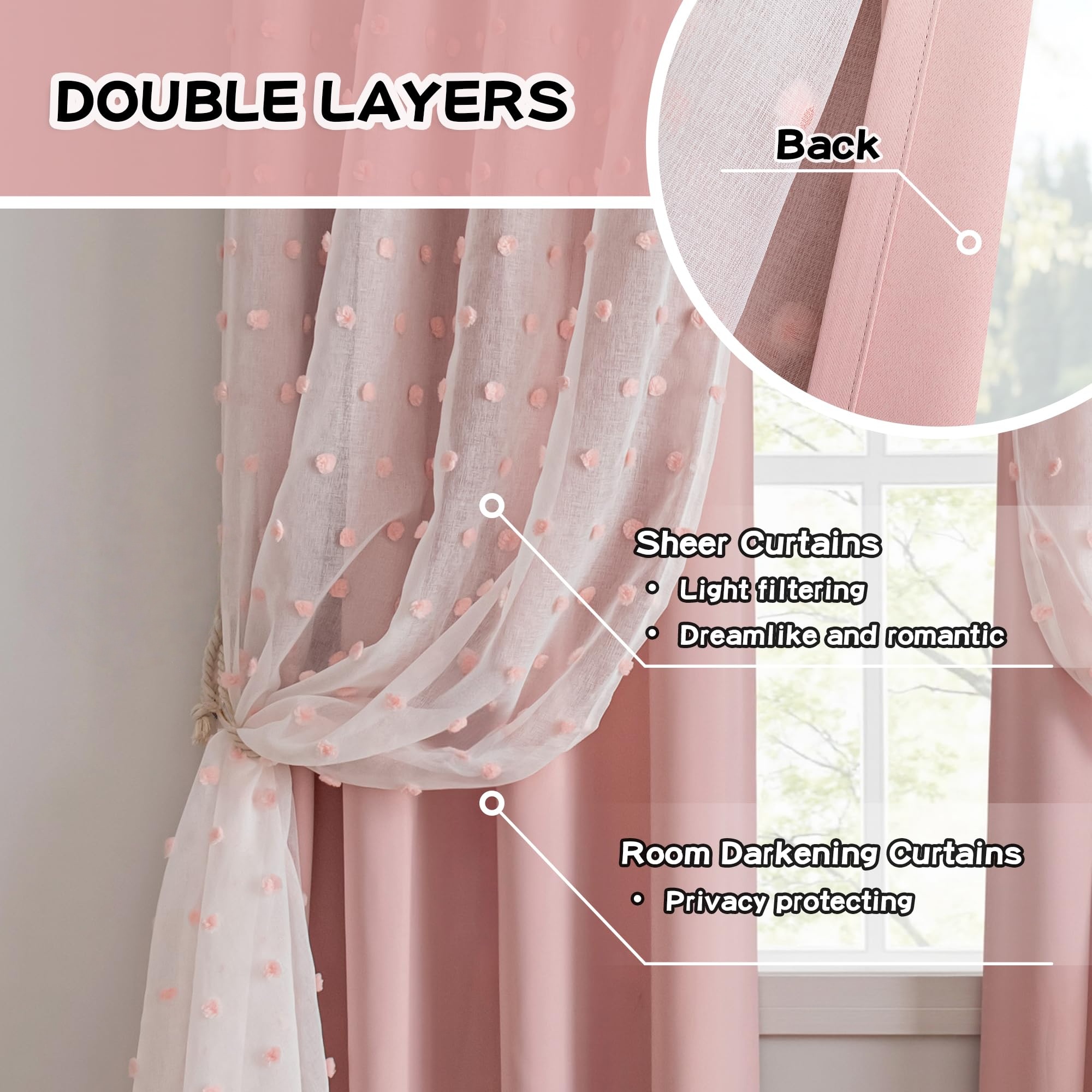 1PC Curtain for Girl's Room, P - đánh giá và giá Baby Nursery Blackout Curtains