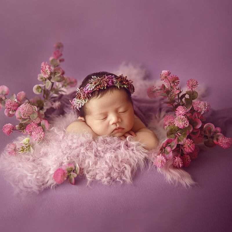 Purple Tones Newborn Photograp - đánh giá và giá Baby Wrap Stretchy
