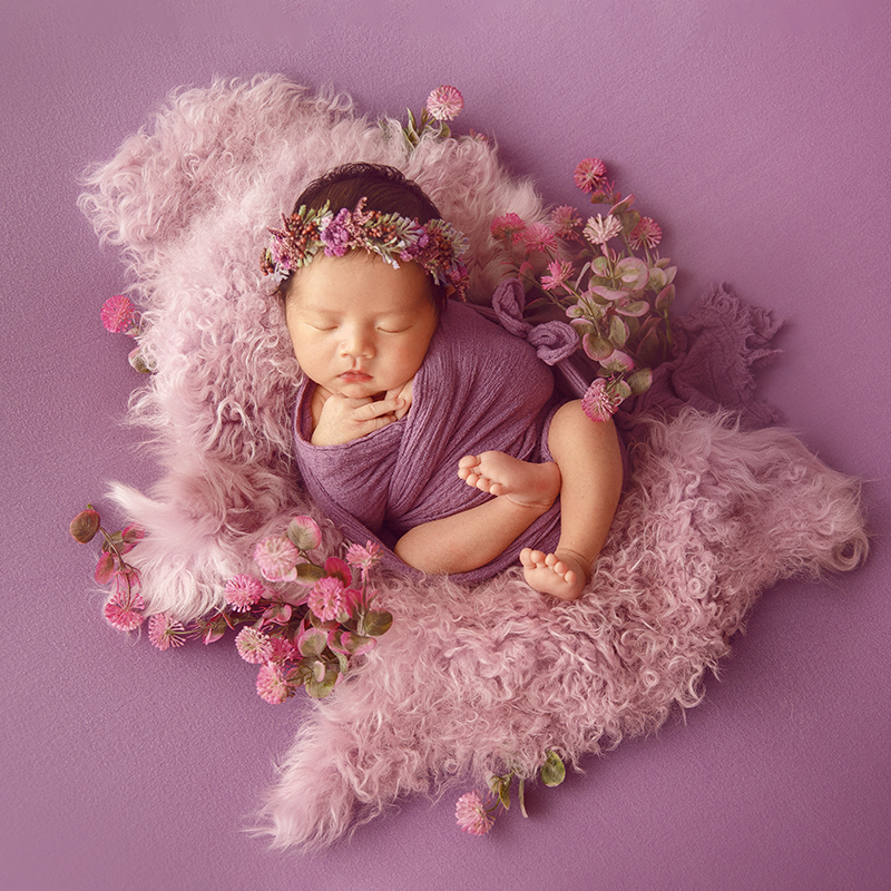 Purple Tones Newborn Photograp - đánh giá và giá Baby Wrap Stretchy