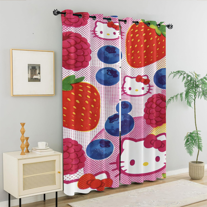 2Pcs Hello Kitty Blackout Curt - đánh giá và giá Baby Nursery Blackout Curtains