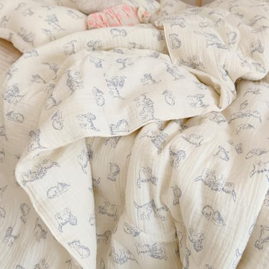 Baby Crib Quilt Cotton Muslin  - đánh giá và giá Baby Boy Nursery Quilt